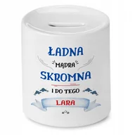 Skarbonki - Skarbonka 330 ml Dla Lidii Córki Dziecka Prezent z Nadrukiem ze Zdjęciem + Opakowanie na prezent (wzór 02) - miniaturka - grafika 1