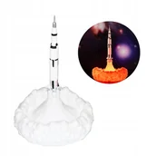 Lampy stojące - Lampa RAKIETA USA KOSMICZNA 800mAh USB dla DZIECI Lampka Nocna do SYPIALNI - miniaturka - grafika 1