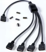 Kable komputerowe i do monitorów - Gelid Gelid Solutions 1-zu-4 Splitterkabel für RGB / ARGB Header - 300 mm - miniaturka - grafika 1