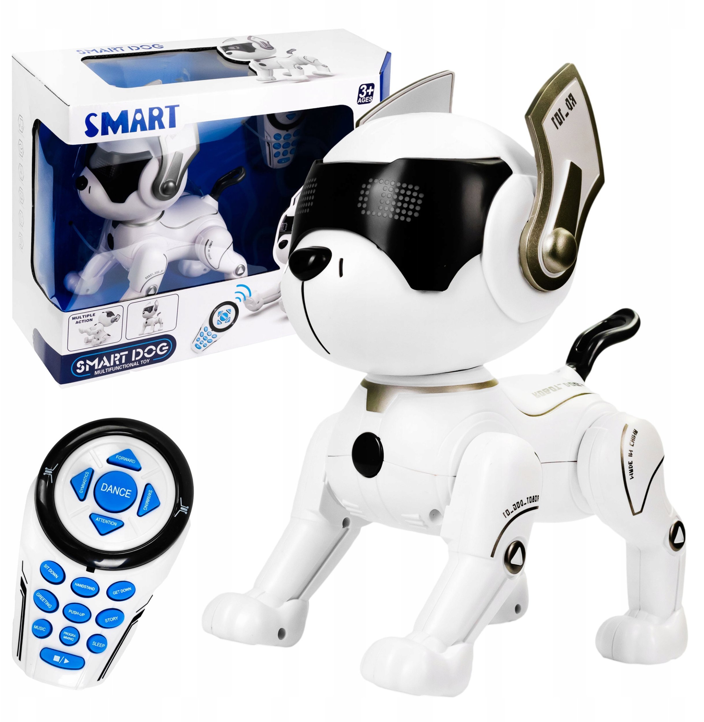 Interaktywny Robot Pies Sterowany Chodzi Szczeka Skomle Akrobacje Smart Dog