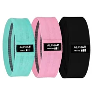 Gumy, taśmy, ekspandery - Zestaw gum do ćwiczeń ALPHA Hip Bands HMB-01 - miniaturka - grafika 1