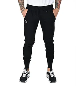 Kappa Damskie spodnie sportowe Theek Slim Logo, czarne, XS - Spodnie damskie - miniaturka - grafika 1