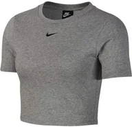 Koszulki i topy damskie - Nike Damska koszulka W Nsw Essntl Top Ss Crop Gx Szary Ciemnoszary wrzosowy/czarny XXL - miniaturka - grafika 1