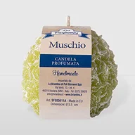 Świece - La Briantina Dekoracyjna świeca zapachowa kula, czas trwania 3.5 godziny, średnica 5.5 cm, zielony, zapach piżma - miniaturka - grafika 1