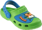 Buty dla dziewczynek - Coqui Dziecięce sandały Coqui MAXI lime/royal jungle wildeness rozmiar 22/23 - miniaturka - grafika 1