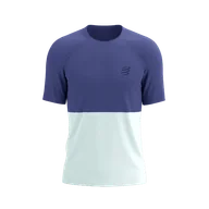 Koszulki sportowe męskie - COMPRESSPORT Koszulka biegowa PERFORMANCE SS T-SHIRT orient blue/star white - miniaturka - grafika 1