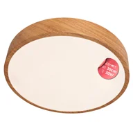Lampy sufitowe - Plafon Brązowy LED - Lampa Sufitowa Okrągła 30W Neutralne Światło 4000K - Panel Natynkowy 30cm Drewniany Wzór - LEDHOFF - miniaturka - grafika 1