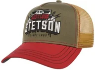 Czapki i chusty sportowe męskie - Czapka Trucker Festival Live and Loud by Stetson, beżowo-czerwony, One Size Small - miniaturka - grafika 1