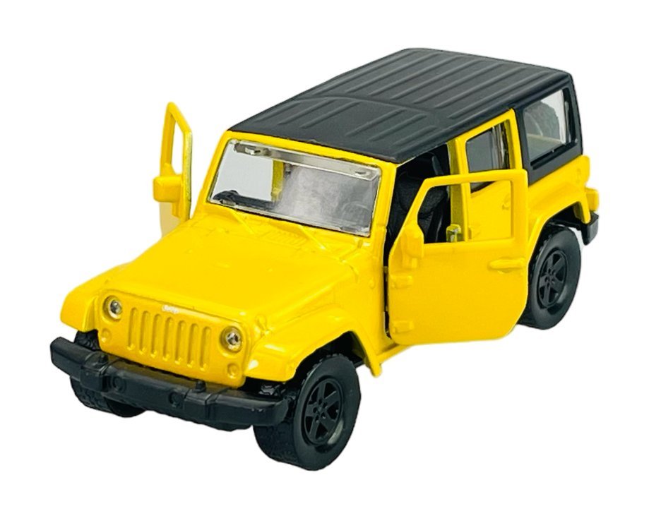 MAISTO 2015 JEEP WRANGLER UNLIMITED ŻÓŁTY Z NAPĘDEM 1:41 21001