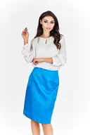 Spódnice - Spódnica FSP917 TURKUSOWY CIEMNY - Fokus - miniaturka - grafika 1