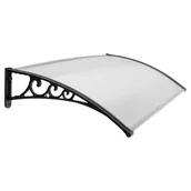 Daszki nad drzwi - GOCKOWIAK Daszek Beno 80 x 150 cm Czarny - miniaturka - grafika 1