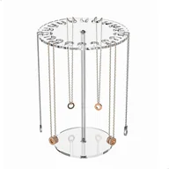 Biżuteria - akcesoria - Stojak na naszyjniki, stojak na biżuterię, okrągły stojak na bransoletki z akrylu, stojak na bransoletki, stojak do przechowywania naszyjników, stojak - miniaturka - grafika 1