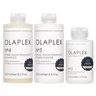 Zestawy kosmetyków damskich - Olaplex zestaw: Olaplex No. 4 szampon 250ml + Olaplex No. 5 odżywka 250ml + Hair Perfector No. 3 100ml - miniaturka - grafika 1