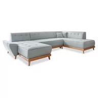 Narożniki - Jasnoszara rozkładana sofa w kształcie litery "U" Miuform Dazzling Daisy, prawostronna - miniaturka - grafika 1