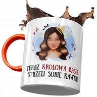 Kubki - Kubek Pomarańczowy Dla Basi Koleżanki Żony Prezent z Nadrukiem ze Zdjęciem + Opakowanie na prezent (wzór 02) - miniaturka - grafika 1