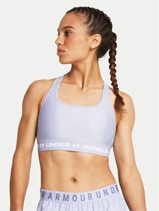 Under Armour Biustonosz sportowy Crossback Mid Bra 1361034-539 Niebieski Compression Fit - Biustonosze - miniaturka - grafika 1