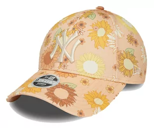 Czapka z daszkiem NEW ERA NYY Damska Floral 9FORTY pomarańczowa - Czapki damskie - miniaturka - grafika 1