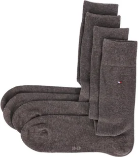 Tommy Hilfiger skarpety męskie biznesowe 2 pary 371111 jednolity kolor, rozmiar:47 - 49, Hilfiger kolor:Brązowy (Oak 778) - Skarpetki męskie - miniaturka - grafika 1