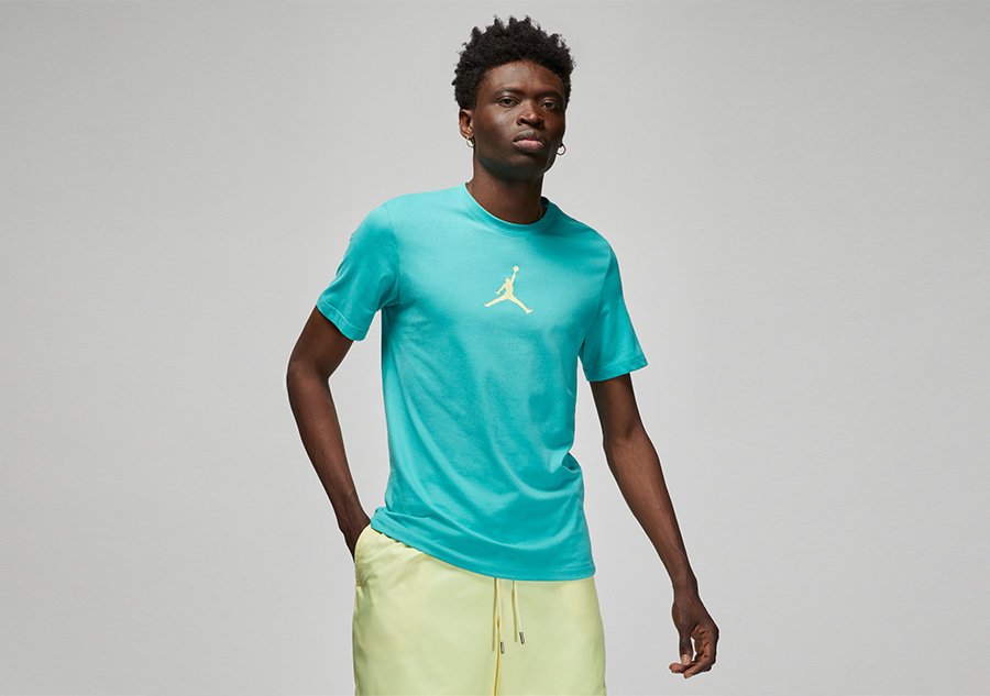 Nike Air Jordan Jumpman Dri-Fit Crew Tee Washed Teal