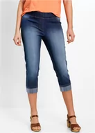 Spodnie damskie - Dżinsy Slim Fit, mid waist, bawełna - bonprix - miniaturka - grafika 1