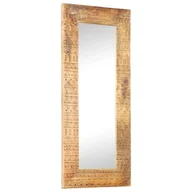 Lustra - vidaXL Lumarko Lustro w ręcznie rzeźbionej ramie, 110x50x11 cm, drewno mango 321649 - miniaturka - grafika 1