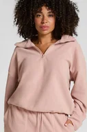 Biustonosze - Hunkemöller Bluza sportowa z zamkiem błyskawicznym do połowy Różowy - miniaturka - grafika 1