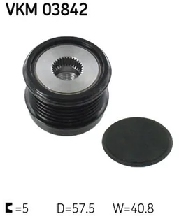 Alternator - sprzęgło jednokierunkowe SKF Napinacze Pompy VKM 03842 - Silnik - akcesoria - miniaturka - grafika 1