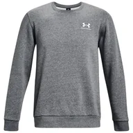 Bluzy sportowe męskie - Męska bluza Under Armour Essential Fleece Crew Rozmiar: L / Kolor: szary - miniaturka - grafika 1