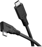 Kable komputerowe i do monitorów - Goobay Kabel USB-C™ 90°, USB4™, 1 m, czarny RB79432 - miniaturka - grafika 1