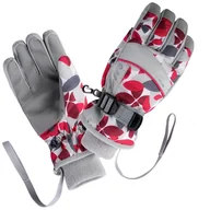 Rękawice narciarskie - Rękawiczki dziecięce Hi-Tec Kelly Jr Rozmiar rękawiczek: L/XL / Kolor: szary/różówy - miniaturka - grafika 1