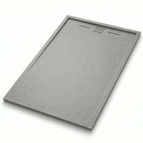 Brodzik 100x90 prysznicowy szary prostokątny docinany niski SMC + syfon