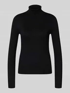 Swetry damskie - Golf o kroju slim fit z mieszanki wiskozy model ‘HAPPYSHINE’ - miniaturka - grafika 1