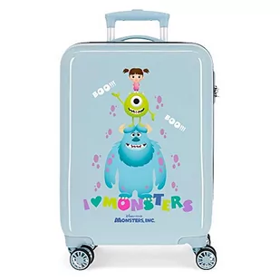 Disney Disney Toy Story 4 walizka kabinowa, wielokolorowa, 37 x 55 x 20 cm, z twardego tworzywa ABS, zamek szyfrowy, 32 l, 2,5 kg, 4 podwójne kółka, bagaż podręczny, Monsters Boo (niebieski) - 2451763 2451763 - Walizki - miniaturka - grafika 1