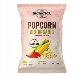 Popcorn papryka-chili bezglutenowy BIO 50 g - Popcorn - miniaturka - grafika 1