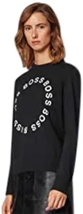 BOSS Damski sweter Ihannon, Czarny (czarny 1), XS - Swetry damskie - miniaturka - grafika 1