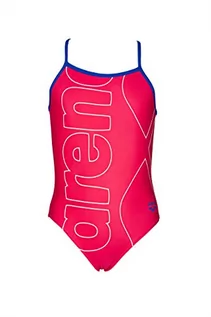 Stroje kąpielowe - Arena dziewczęcy kostium kąpielowy różowy Freak Rose-neon Blue 92 002503 - grafika 1
