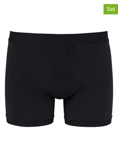 Sloggi Bokserki (2 pary) w kolorze czarnym - Majtki męskie - miniaturka - grafika 1