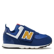 Buty dla chłopców - Sneakersy New Balance NW574HBG Niebieski - miniaturka - grafika 1