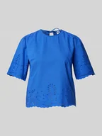 Koszulki i topy damskie - T-shirt z haftem angielskim model ‘BIRA’ - miniaturka - grafika 1