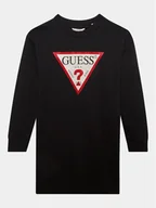 Sukienki i spódniczki dla dziewczynek - Guess Sukienka codzienna J3YK20 KA6R3 Czarny Regular Fit - miniaturka - grafika 1