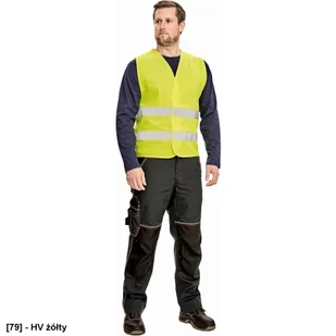 Kamizelka odblaskowa - żółta V0303007479999 - Akcesoria BHP - miniaturka - grafika 1