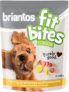 briantos Briantos "FitBites" Junior, drób z ziemniakami i truskawkami - 150 g - Przysmaki dla psów - miniaturka - grafika 1