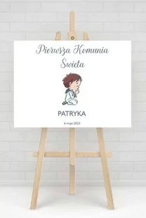 Plansza komunijna dla chłopca - Pamiątka Pierwszej Komunii Świętej - miniaturka - grafika 1