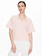 Koszulki sportowe damskie - Puma Polo Herpol 673108 Różowy Relaxed Fit - miniaturka - grafika 1