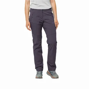 Damskie spodnie softshellowe Jack Wolfskin GLASTAL PANTS W dark grape - 34 - Spodnie sportowe damskie - miniaturka - grafika 1
