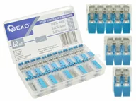 Zestawy narzędziowe - Geko G03080 zestaw szybkozłączek elektrycznych 0,2-4,0 mm2 60 elementów - miniaturka - grafika 1