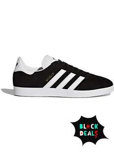 adidas Skórzane sneakersy "Gazelle" w kolorze czarno-białym - Trampki damskie - miniaturka - grafika 1