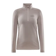 Bluzy sportowe damskie - Damska Bluza CRAFT CORE GAIN MIDLAYER W 1909497-230000 – Beżowy - miniaturka - grafika 1