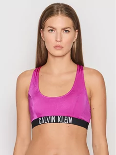 Stroje kąpielowe - Calvin Klein Swimwear Góra od bikini KW0KW01459 Różowy - grafika 1