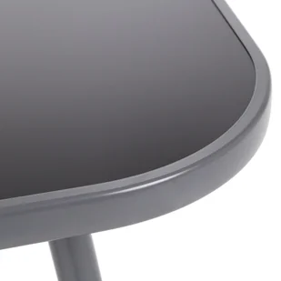 Meble ogrodowe metalowe Casablanca 145 cm Grey / Black 6+1 - Meble ogrodowe - miniaturka - grafika 6